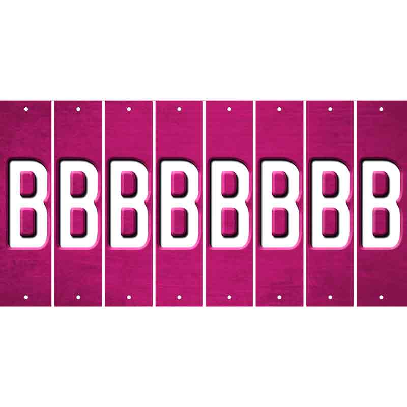 Pink Oil Rubbed Cut Fun Strips (Set of 8) C