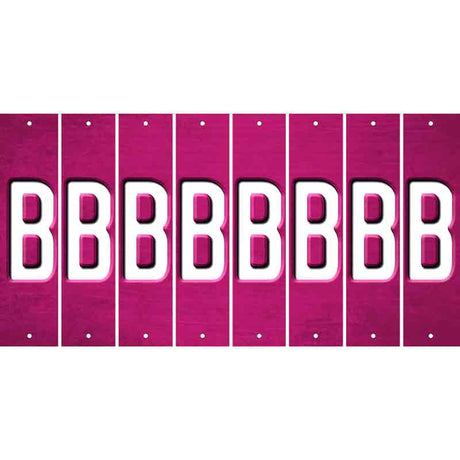 Pink Oil Rubbed Cut Fun Strips (Set of 8) C