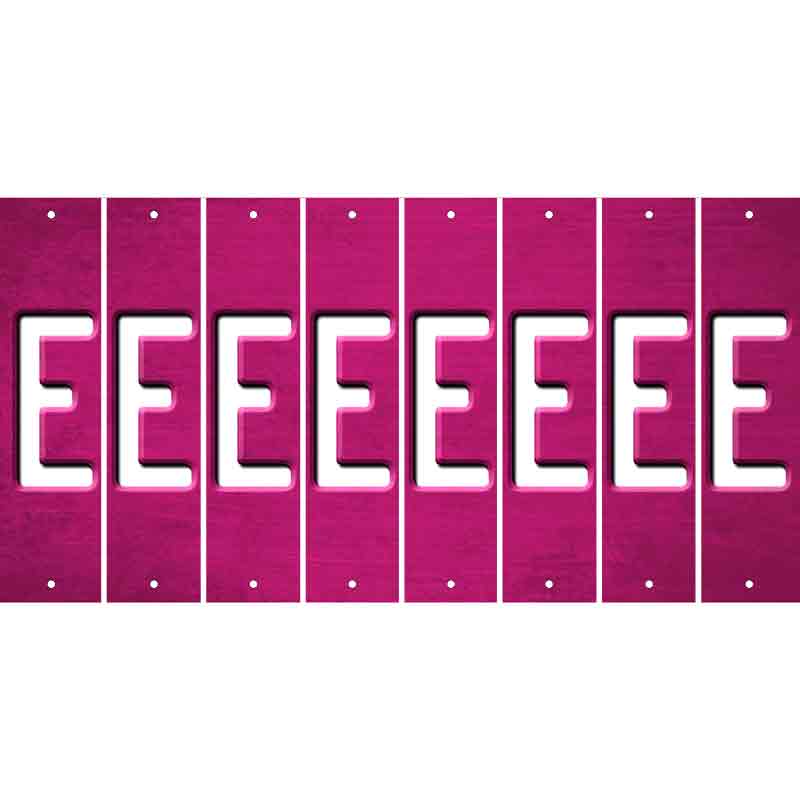 Pink Oil Rubbed Cut Fun Strips (Set of 8) F