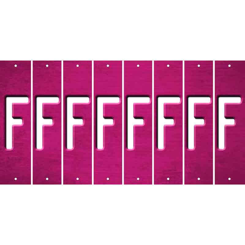 Pink Oil Rubbed Cut Fun Strips (Set of 8) G