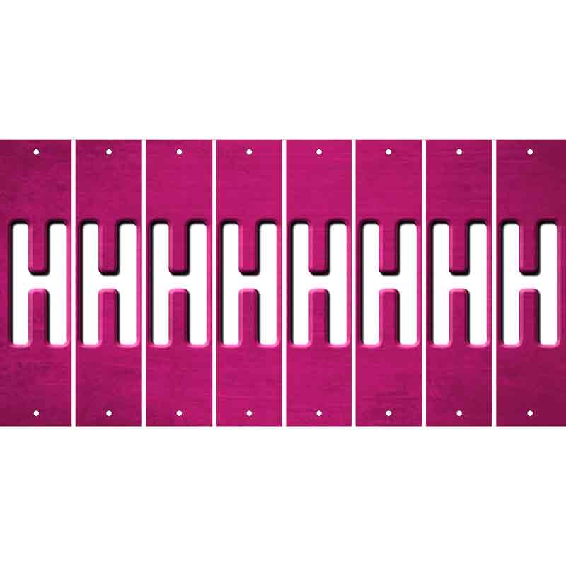 Pink Oil Rubbed Cut Fun Strips (Set of 8) I