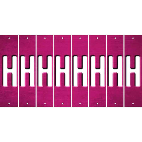 Pink Oil Rubbed Cut Fun Strips (Set of 8) I