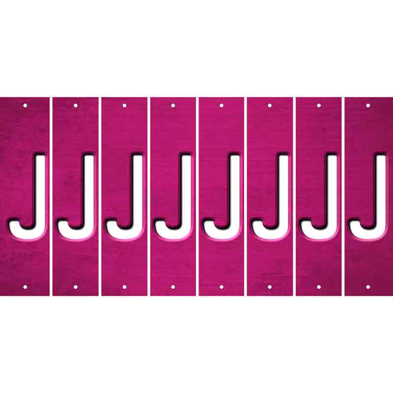 Pink Oil Rubbed Cut Fun Strips (Set of 8) K