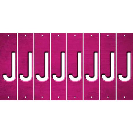 Pink Oil Rubbed Cut Fun Strips (Set of 8) K