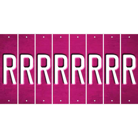 Pink Oil Rubbed Cut Fun Strips (Set of 8) S