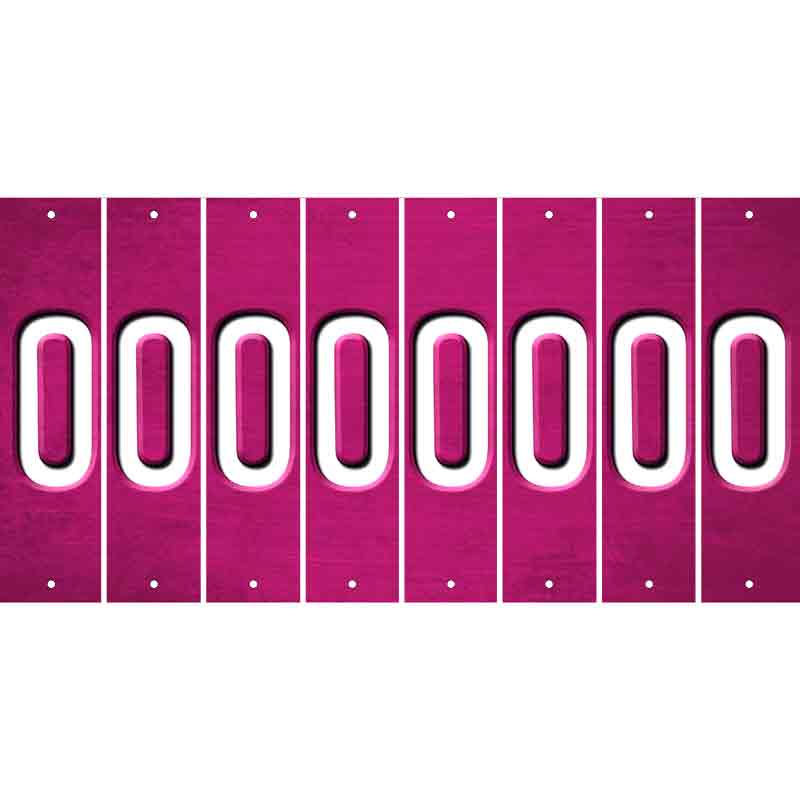 Pink Oil Rubbed Cut Fun Strips (Set of 8) P