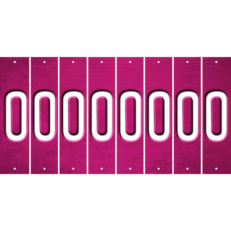 Pink Oil Rubbed Cut Fun Strips (Set of 8) P