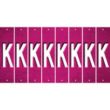 Pink Oil Rubbed Cut Fun Strips (Set of 8) L