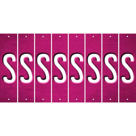 Pink Oil Rubbed Cut Fun Strips (Set of 8) T