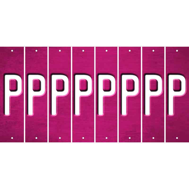 Pink Oil Rubbed Cut Fun Strips (Set of 8) Q