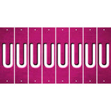 Pink Oil Rubbed Cut Fun Strips (Set of 8) V