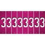 Pink Oil Rubbed Cut Fun Strips (Set of 8) 4