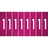 Pink Oil Rubbed Cut Fun Strips (Set of 8) 2