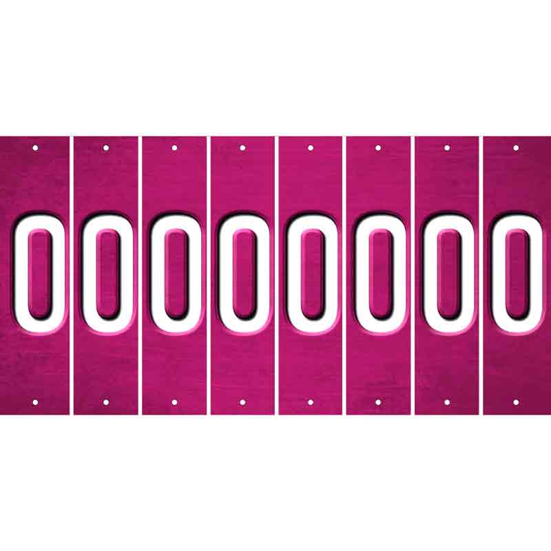 Pink Oil Rubbed Cut Fun Strips (Set of 8) 1