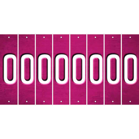 Pink Oil Rubbed Cut Fun Strips (Set of 8) 1