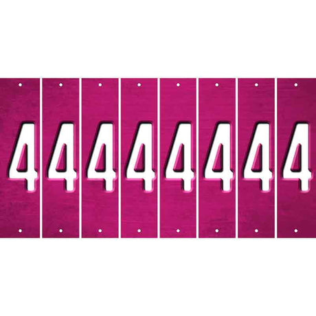 Pink Oil Rubbed Cut Fun Strips (Set of 8) 5