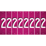 Pink Oil Rubbed Cut Fun Strips (Set of 8) 3