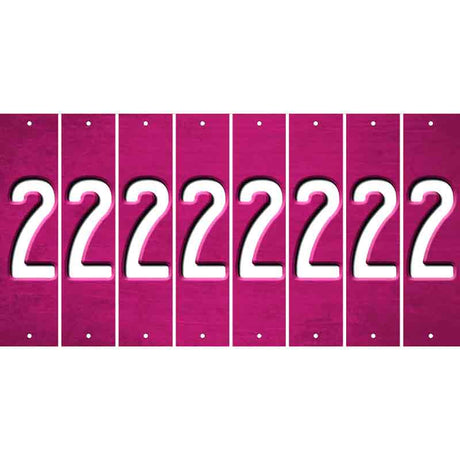 Pink Oil Rubbed Cut Fun Strips (Set of 8) 3