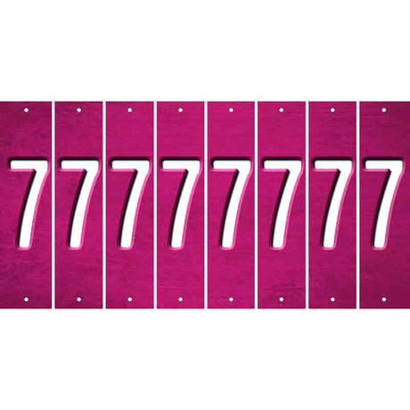 Pink Oil Rubbed Cut Fun Strips (Set of 8) 8