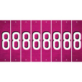 Pink Oil Rubbed Cut Fun Strips (Set of 8) 9