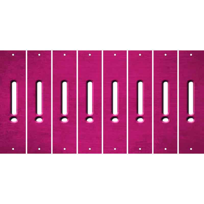Pink Oil Rubbed Cut Fun Strips (Set of 8) &