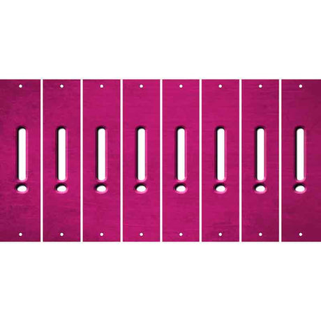 Pink Oil Rubbed Cut Fun Strips (Set of 8) &
