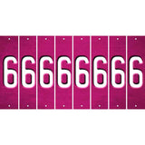 Pink Oil Rubbed Cut Fun Strips (Set of 8) 7