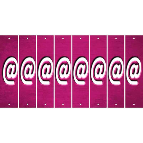 Pink Oil Rubbed Cut Fun Strips (Set of 8) !