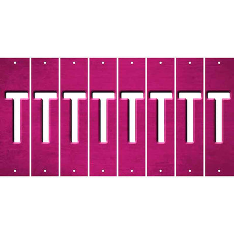 Pink Oil Rubbed Cut Fun Strips (Set of 8) U