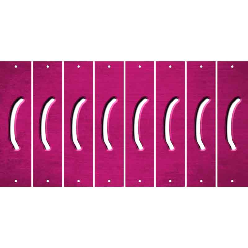 Pink Oil Rubbed Cut Fun Strips (Set of 8) )