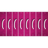 Pink Oil Rubbed Cut Fun Strips (Set of 8) )