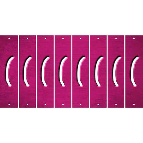 Pink Oil Rubbed Cut Fun Strips (Set of 8) )