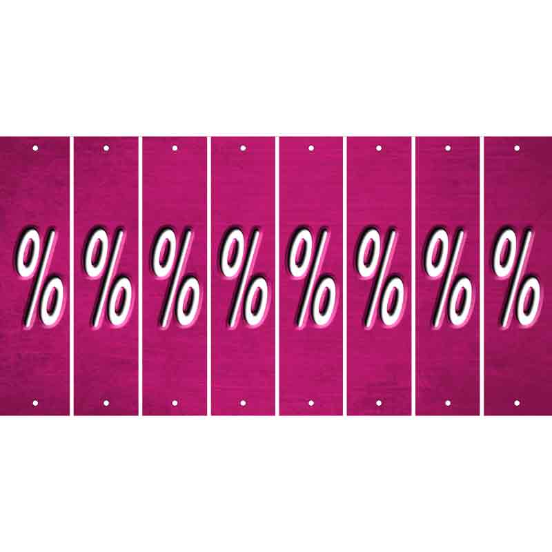 Pink Oil Rubbed Cut Fun Strips (Set of 8) -