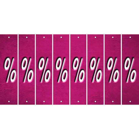 Pink Oil Rubbed Cut Fun Strips (Set of 8) -