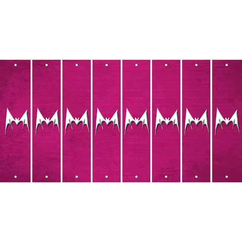 Pink Oil Rubbed Cut Fun Strips (Set of 8) BEAR