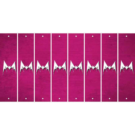 Pink Oil Rubbed Cut Fun Strips (Set of 8) BEAR