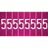 Pink Oil Rubbed Cut Fun Strips (Set of 8) 6