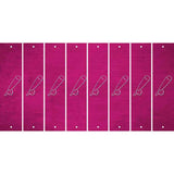 Pink Oil Rubbed Cut Fun Strips (Set of 8) BASKETBALL