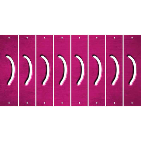 Pink Oil Rubbed Cut Fun Strips (Set of 8) 2ND AMENDMENT