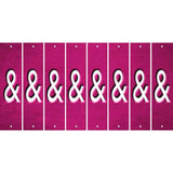 Pink Oil Rubbed Cut Fun Strips (Set of 8) HEART