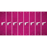Pink Oil Rubbed Cut Fun Strips (Set of 8) HANDGUN