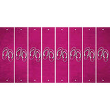 Pink Oil Rubbed Cut Fun Strips (Set of 8) FLIP FLOPS