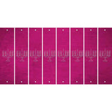 Pink Oil Rubbed Cut Fun Strips (Set of 8) MENORAH