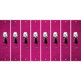 Pink Oil Rubbed Cut Fun Strips (Set of 8) MOM