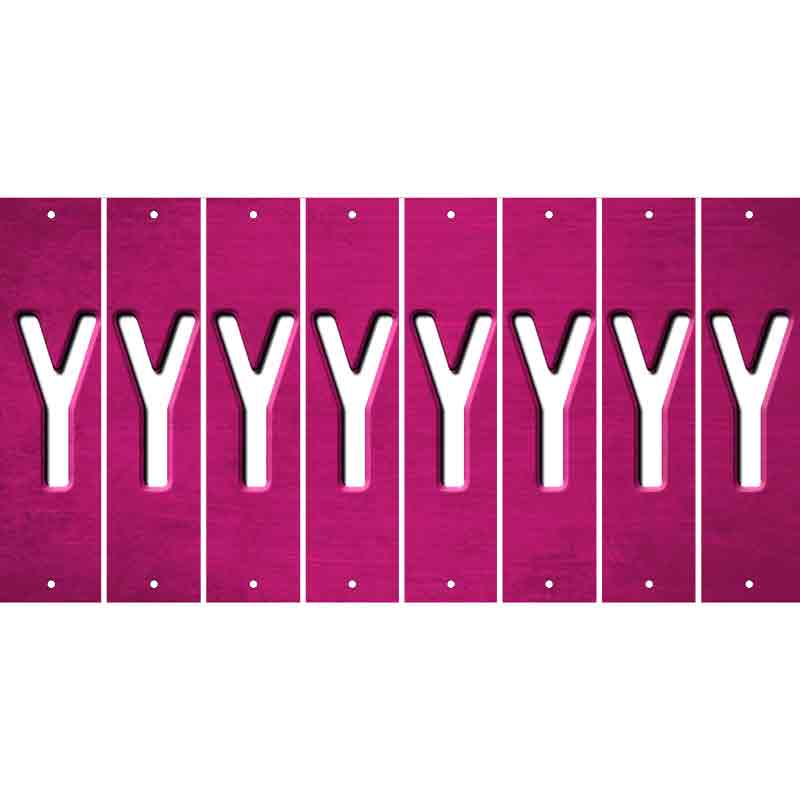 Pink Oil Rubbed Cut Fun Strips (Set of 8) Z