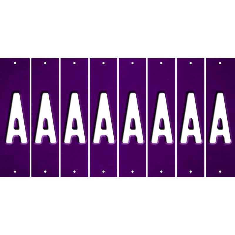 Purple Oil Rubbed Cut Fun Strips (Set of 8) B