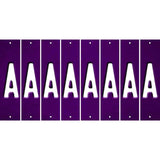 Purple Oil Rubbed Cut Fun Strips (Set of 8) B