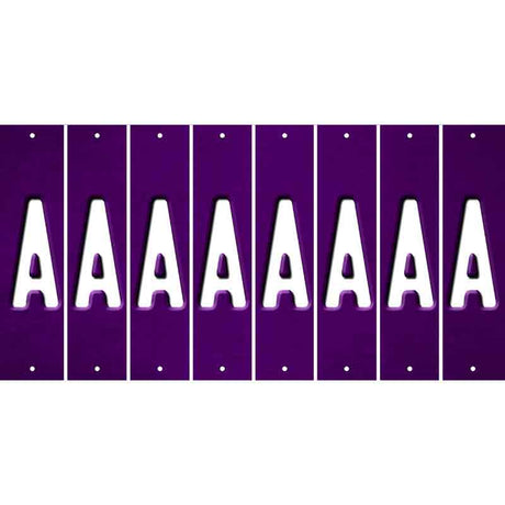 Purple Oil Rubbed Cut Fun Strips (Set of 8) B