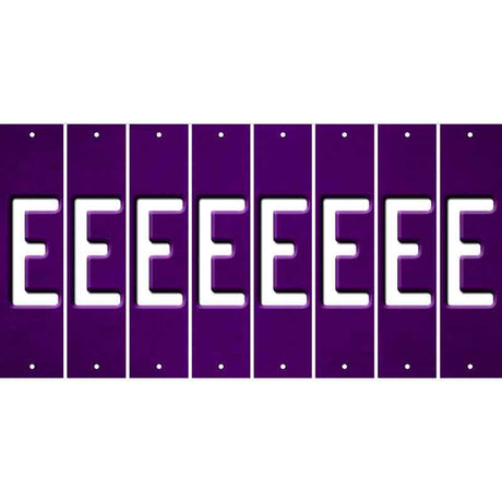 Purple Oil Rubbed Cut Fun Strips (Set of 8) F