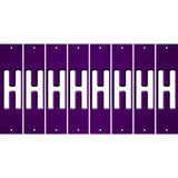 Purple Oil Rubbed Cut Fun Strips (Set of 8) I